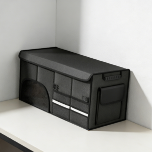 2-Piece Oxford Fabric Collapsible Car Storage Boxes with Lid