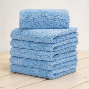 Plush Edgeless 450GSM Microfiber Car Towels, 6-Pack 16x16