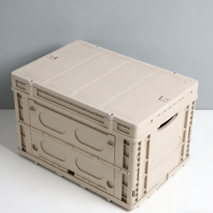 2-Piece Stackable Collapsible Car Storage Boxes with Side Doors