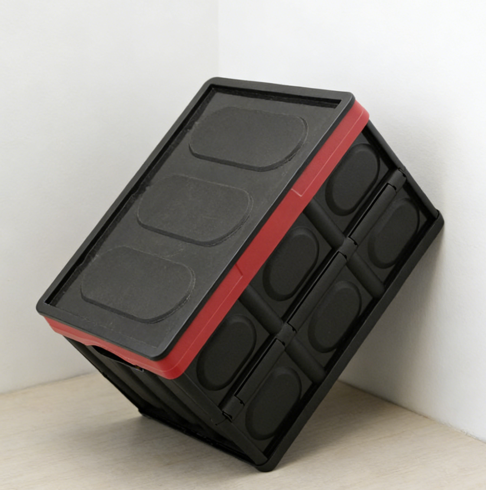 2-Piece Collapsible Car Boot Storage Boxes with Lid - Image 2