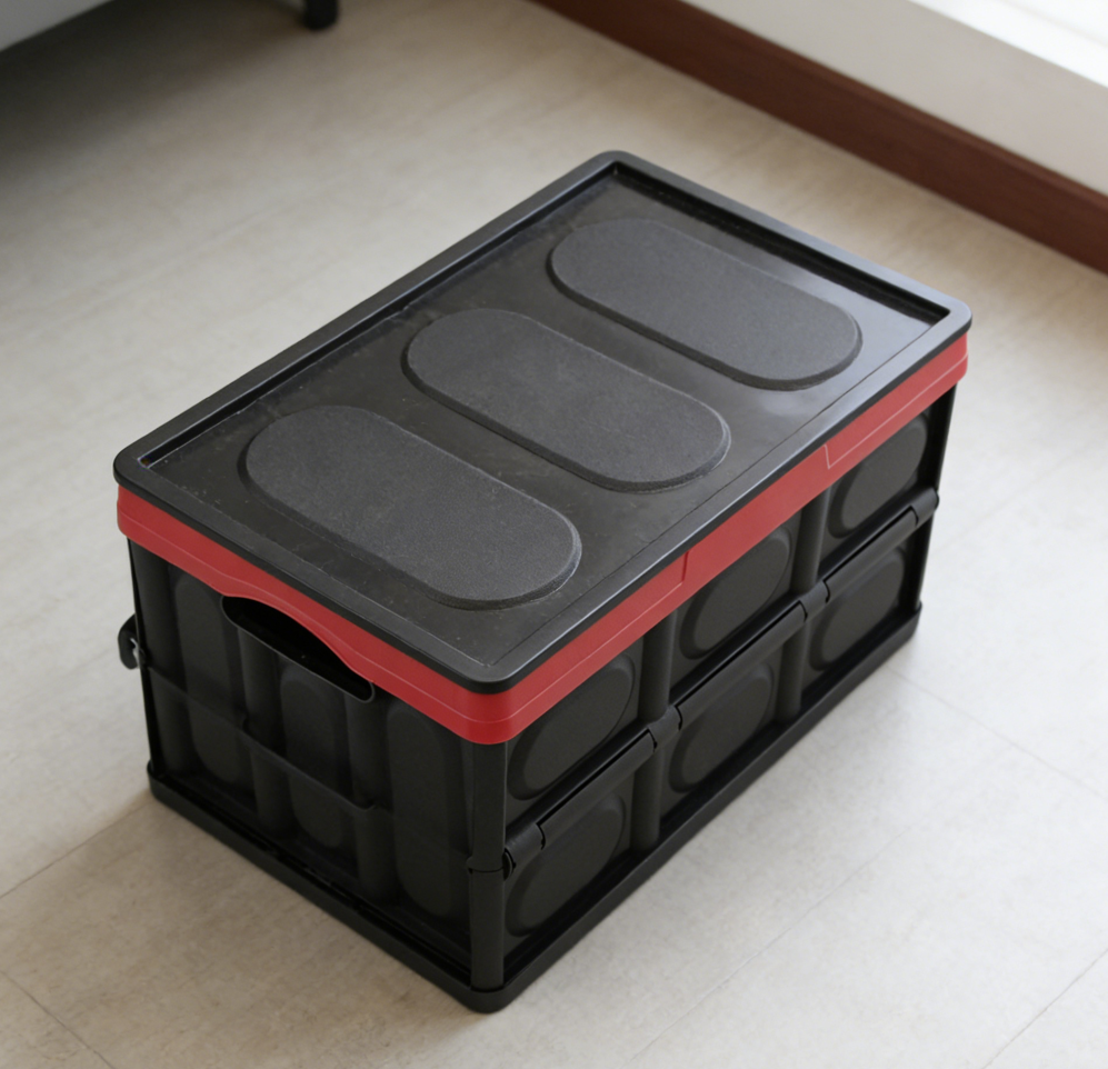2-Piece Collapsible Car Boot Storage Boxes with Lid