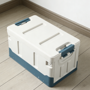 2-Piece Sturdy Collapsible Car Storage Boxes with Lid