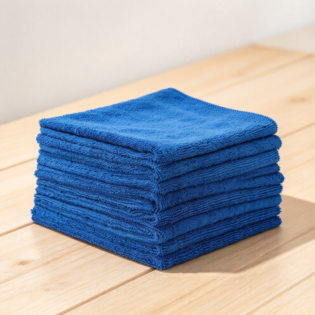 Edgeless Royal Blue Detailing Towels, 10-Pack 16x16 - Image 2