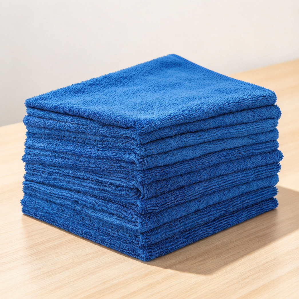 Edgeless Royal Blue Detailing Towels, 10-Pack 16x16