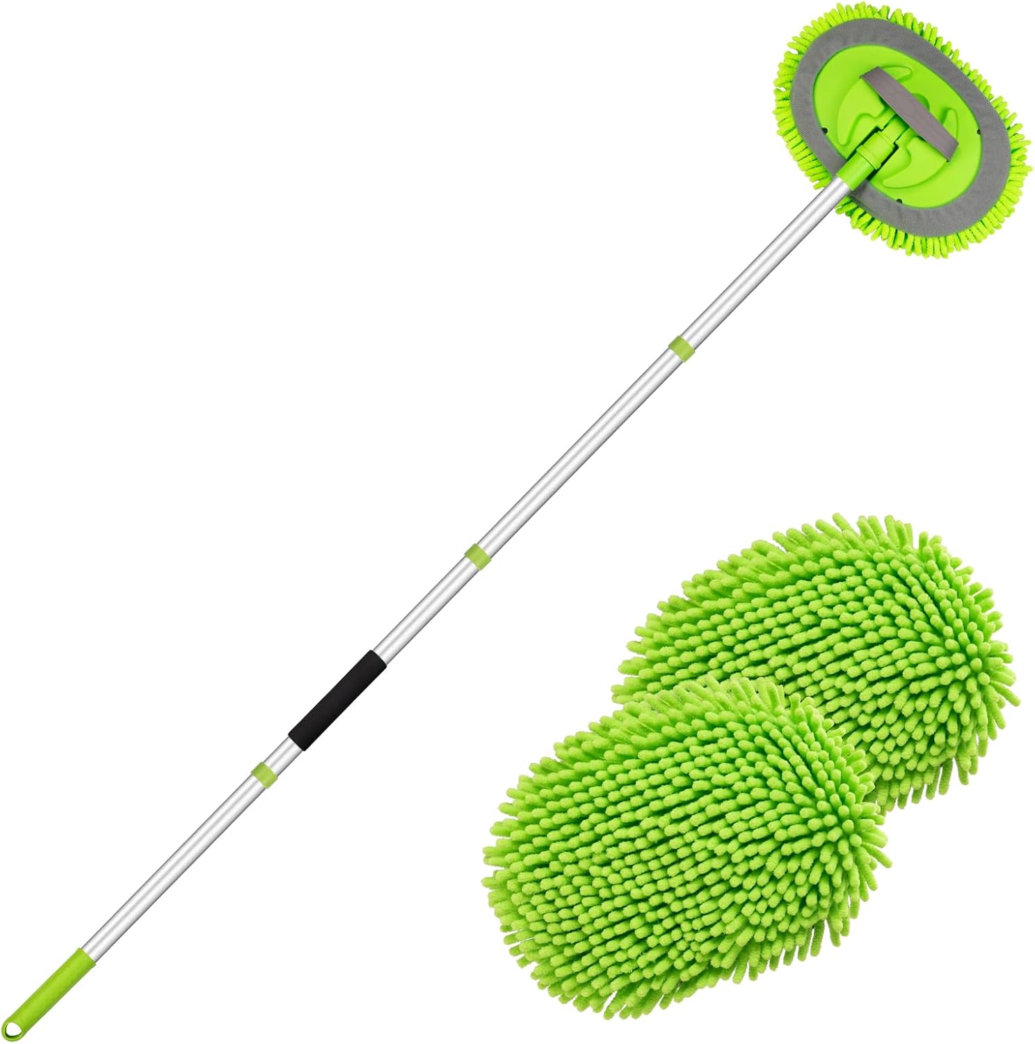 62-Inch Car Wash Brush Kit with Refill Head