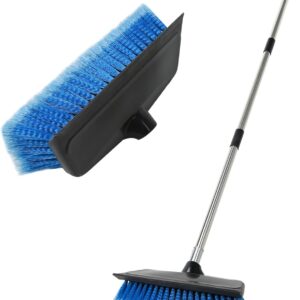 52-Inch Car Wash Brush with Squeegee and Soft Bristles